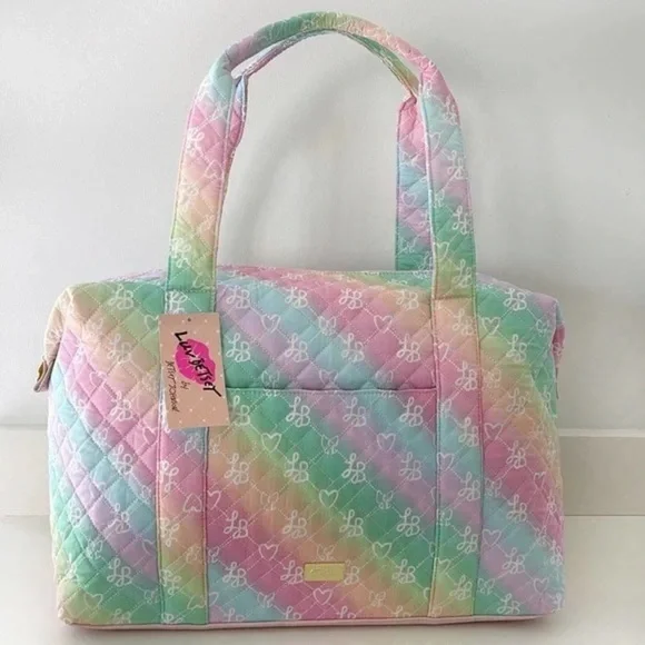 Luv Betsey Betsey Johnson Colorful Pastel Quilted Women's Bag - Picture 16 of 16